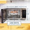 GE JES1109RRSS 1.0 Cu. Ft. Capacity Countertop Convection Microwave Oven with Air Fry, Stainless Steel