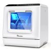 IAGREEA Portable Countertop Dishwasher, No Hookup Needed, Compact Dishwasher With 5-Liter Built-in Water Tank,5 Programs, 360Â° Dual Spray