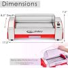 The Candery Electric Hot Dog Roller - Sausage Grill Cooker Machine - 6 Hot Dog Capacity - Household Hot Dog Machine