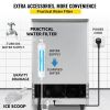 VEVOR 110V Commercial Ice Maker Machine 120-130LBS/24H with 33LBS Bin, Stainless Steel Automatic Operation Under Counter Ice Machine for Home Bar, Inc
