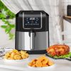 Air Fryer, 1700W 6.9 Quart Air Fryers Oven with Digital Display, 360Â° Air Circulation, Adjustable Temperature, Timer and Nonstick Basket for Oil Less