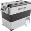 EUHOMY Car Refrigerator, 55Liter(59qt) RV Refrigerator with 12/24V DC & 110-240V AC, Portable refrigerator freezer fridge cooler