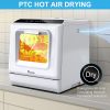 IAGREEA Portable Countertop Dishwasher, No Hookup Needed, Compact Dishwasher With 5-Liter Built-in Water Tank,5 Programs, 360Â° Dual Spray