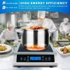 Duxtop Professional Portable Induction Cooktop, Commercial Range Countertop Burner, 1800 Watts Induction Burner
