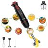 Vavsea Immersion Hand Blender, 12-Speed Multi-Function Handheld Stick Blender with Stainless Steel Blades, Chopper, Beaker, 600, Whisk and Milk Frothe