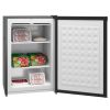 HOMCOM Upright Freezer, 3.0 Cubic Feet Compact Mini Freezer with Reversible Single Door and Adjustable Thermostat, Small freezer for Home, Dorm, Apart
