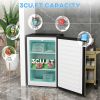 HOMCOM Upright Freezer, 3.0 Cubic Feet Compact Mini Freezer with Reversible Single Door and Adjustable Thermostat, Small freezer for Home, Dorm, Apart