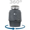 InSinkErator EVOLUTION 0.75HP 3/4 HP, Advanced Series EZ Connect Continuous Feed Food Waste Garbage Disposal, Gray