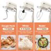 3-IN-1 Electric Stand Mixer, 660W 10-Speed With Pulse Button, Attachments include 6.5QT Bowl, Dough Hook, Beater, Whisk for Most Home Cooks,  Almond C