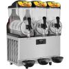 VEVOR Commercial Slushy Machine, 36L/9.6Gal Stainless Steel Margarita Smoothie Frozen Drink Maker, 150 Cup Triple Bowl Slushie Maker, 860W Slushie Mac