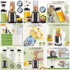 KOIOS Smoothie Blender, Max 1000w Personal Blender for Shakes and Smoothies, 12Pcs Coffee Grinder and Countertop Blenders Combo for Kitchen, Portable