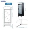 ORIKOOL Glass Door Merchandiser Freezer 19.3 Cu.ft Swing Door Commercial Reach-In Display Freezers with LED Top Panel Upright Freeze Storage