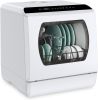 Portable Countertop Dishwasher, 5 Washing Programs Mini Dishwasher with 5L Built-in Water Tank & Inlet Hose, For apartments