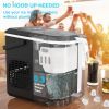 Ice Makers Countertop, Ice Machine With Carry Handle, 9 Cubes In 6 Mins, 26.5 Lbs Per Day, Self-Cleaning Portable Ice Maker, Suitable For Home Kitchen