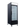 ORIKOOL Glass Door Merchandiser Refrigerator 19.3 Cu.ft Swing Door Commercial Display Refrigerators Merchandising Refrigeration with LED Top Panel