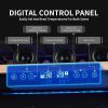SOTOLA 24 Dual Zone inch 46 Bottle Wine Cooler Cabinet Beverage Fridge Small Wine Cellar Soda Beer Counter Top Bar Quiet Operation Compressor Freestan