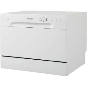 Danby DDW621WDB Countertop Dishwasher with 6 Place Settings, 6 Wash Cycles and Silverware Basket