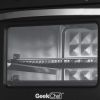 Air Fryer 10QT, Countertop Toaster Oven, 4 Slice Toaster Air Fryer Oven Warm, Broil, Toast, Bake, Air Fry, Oil-Free, Black Stainless Steel
