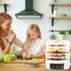5 Layer Clear Food Dehydrator Electric Digital Food Drying Machine with Adjustable Thermostat Timer for Fruits Vegetables Meats Nuts And More