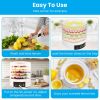 5 Layer Clear Food Dehydrator Electric Digital Food Drying Machine with Adjustable Thermostat Timer for Fruits Vegetables Meats Nuts And More