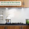 36 inch Built-In/Insert Range Hood 800CFM Kitchen Stove Vent 3-Speed w/LEDs