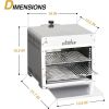 BIG HORN OUTDOORS Portable Infrared Broiler Propane Gas Grill, 1500 Degree Stainless Steel Tabletop Quick Cooking Steak Grill