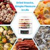 5 Layer Clear Food Dehydrator Electric Digital Food Drying Machine with Adjustable Thermostat Timer for Fruits Vegetables Meats Nuts And More