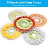 5 Layer Clear Food Dehydrator Electric Digital Food Drying Machine with Adjustable Thermostat Timer for Fruits Vegetables Meats Nuts And More