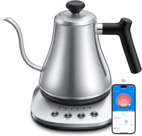Electric Kettle Smart, 0.8L Kettle 5 Modes for Use and 3-minute Fast Heating & 2H Keep Warm, Auto-Shut Off Safety, Water Kettles (Color: Silver)