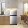 3.5Cu.Ft Compact Refrigerator Mini Fridge with Freezer, Small Refrigerator with 2 Door, 7 Level Thermostat Removable Shelves for Kitchen, Dorm, Apartm