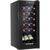 18 Bottle Wine Fridge, Freestanding Compressor Wine Cooler Refrigerator, Beverage Wine Chiller with Digital Temperature Control
