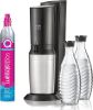 SodaStream Aqua Fizz Sparkling Water Maker Bundle (Black), with Co2, Glass Carafes, & bubly drops Flavors
