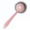 Cleaning Brushes Kitchen Stainless Steel Wire Ball Dishwashing Brush Pans Brush to oil stainsHousehold Cleaning Tools